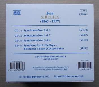 4CD/Zestaw pudełkowy Jean Sibelius: Symphonies Nos. 1 - 7 / En Saga • Belshazzar's Feast