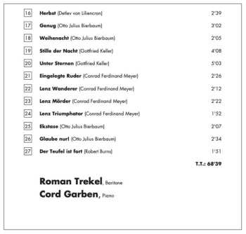 CD Siegmund von Hausegger: Lieder