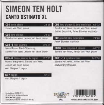 12CD/Zestaw pudełkowy Simeon ten Holt: Canto Ostinato XL
