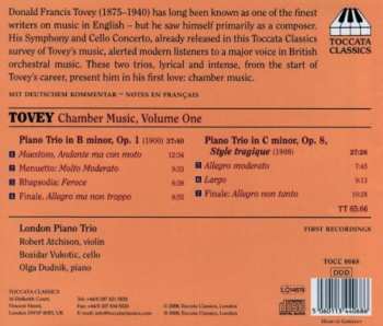 CD Sir Donald Francis Tovey: Chamber Music Volume 1