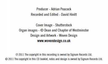 CD Sir Edward Elgar: The Organ Of Westminster Abbey