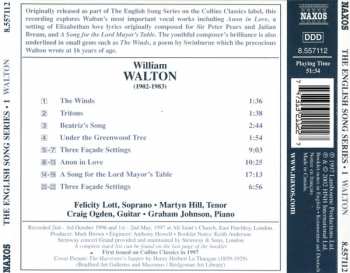 CD Sir William Walton: Anon In Love  • Façade Settings • A Song For The Lord Mayor's Table