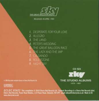 7CD/DVD/Zestaw pudełkowy Sky: The Studio Albums 1979-1987