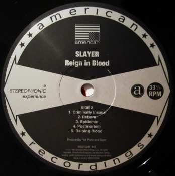 LP Slayer: Reign In Blood