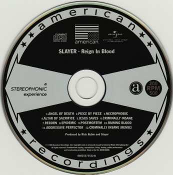 CD Slayer: Reign In Blood