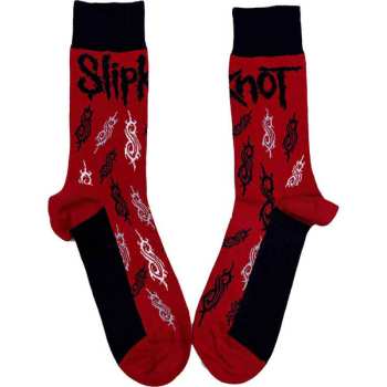 Merch Slipknot: Slipknot Unisex Ankle Socks: Tribal S (red) (uk Size 4 - 7) 36 - 42
