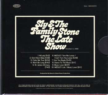 4CD Sly & The Family Stone: Live At The Fillmore East October 4th & 5th, 1968