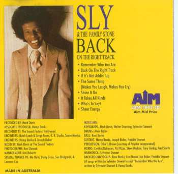 CD Sly & The Family Stone: Back On The Right Track