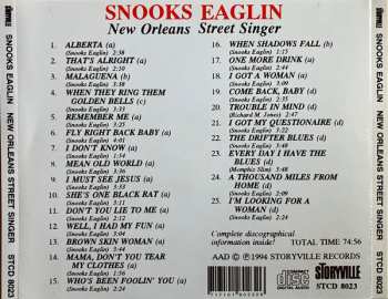 CD Snooks Eaglin: New Orleans Street Singer
