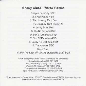CD Snowy White: White Flames DIGI