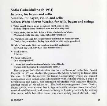 CD Sofia Gubaidulina: Seven Words • Silenzio • In Croce