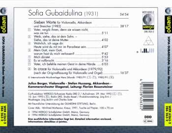 CD Sofia Gubaidulina: Sieben Worte • In Croce