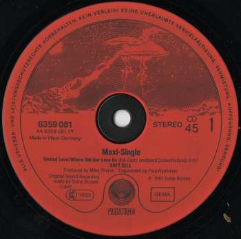 LP Soft Cell: Tainted Love / Where Did Our Love Go