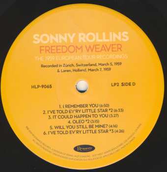 4LP/Zestaw pudełkowy Sonny Rollins: Freedom Weaver (The 1959 European Tour Recordings) LTD | NUM
