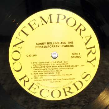 LP Sonny Rollins: Sonny Rollins And The Contemporary Leaders