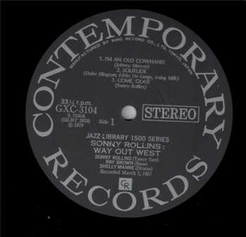 LP Sonny Rollins: Way Out West