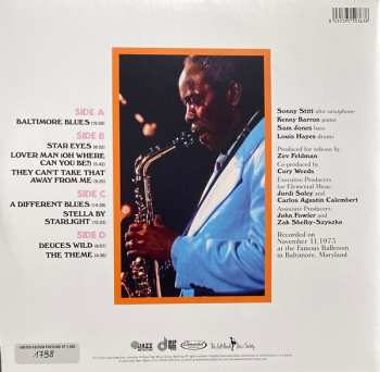 2LP Sonny Stitt: Boppin' In Baltimore: Live At The Left Bank LTD | NUM