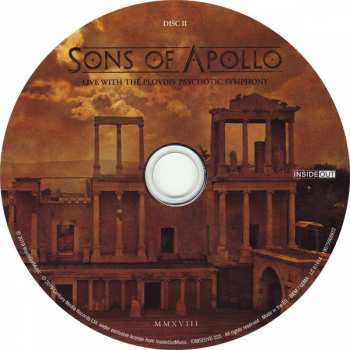 3CD/DVD/Blu-ray Sons Of Apollo: Live With The Plovdiv Psychotic Symphony DLX | LTD