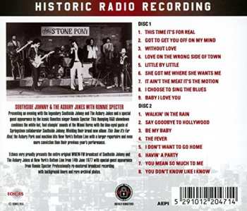 2CD Southside Johnny & The Asbury Jukes: Live At The Bottom Line, New York City '77