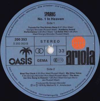 LP Sparks: No. 1 In Heaven