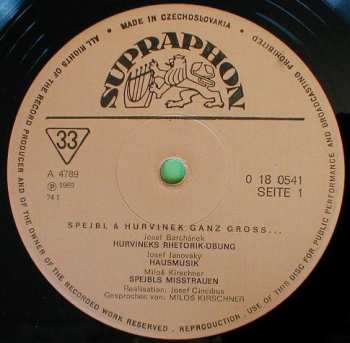 LP Spejbl & Hurvínek: Ganz Gross…