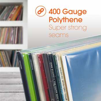 Technologia audio Spincare Density 12 Inch 400g Polythene Outer Vinyl Record Sleeves - 50 Ks