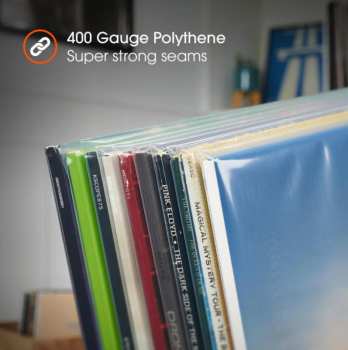 Technologia audio Spincare Density 7 Inch 400g Polythene Outer Vinyl Record Sleeves - 50 Ks