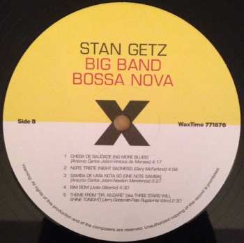 LP Stan Getz: Big Band Bossa Nova