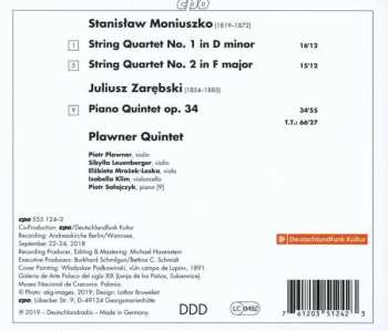 CD Stanisław Moniuszko: String Quartets 1 & 2; Piano Quintet Op. 34