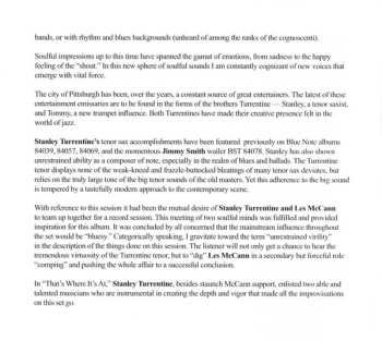 CD Stanley Turrentine: That's Where It's At