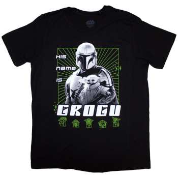 Merch Star Wars: Koszulka The Mandalorian His Name Is Grogu