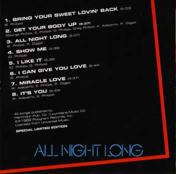 CD Starpoint: All Night Long LTD