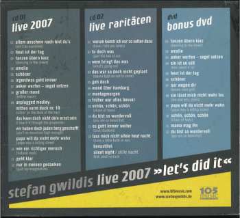 2CD/DVD Stefan Gwildis: Live 2007 >>Let's Did It<<