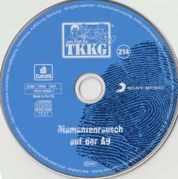 CD Stefan Wolf: TKKG 214 - Diamantenrausch Auf Der A9
