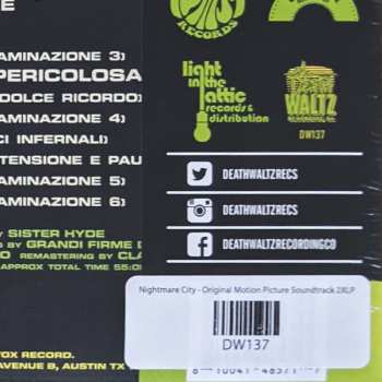 2LP Stelvio Cipriani: Nightmare City (Incubo Sulla Città Contaminata) CLR