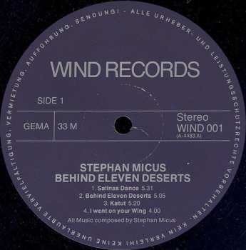 LP Stephan Micus: Behind Eleven Deserts