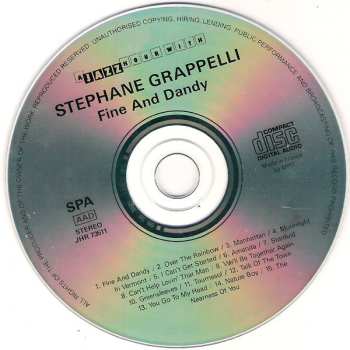 CD Stéphane Grappelli: Fine And Dandy