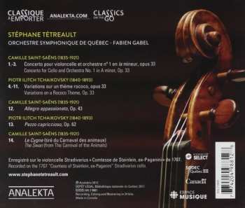CD Stéphane Tétreault: Saint-Saëns & Tchaïkovsky