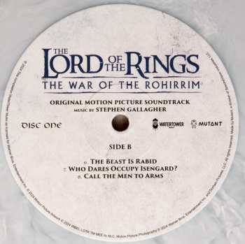 4LP Stephen Gallagher: The Lord Of The Rings: The War Of The Rohirrim (Original Motion Picture Soundtrack) CLR