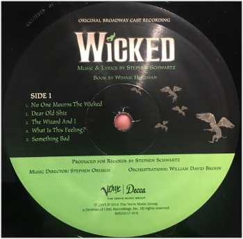 2LP Stephen Schwartz: Wicked (Original Broadway Cast Recording)