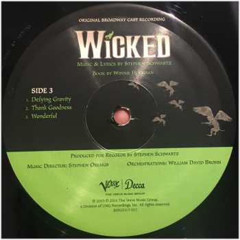 2LP Stephen Schwartz: Wicked (Original Broadway Cast Recording)