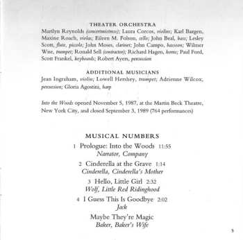 CD Stephen Sondheim: Into The Woods—Original Cast Recording DIGI