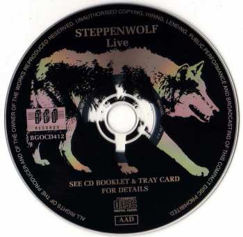 CD Steppenwolf: Live