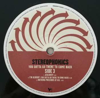 2LP Stereophonics: You Gotta Go There To Come Back