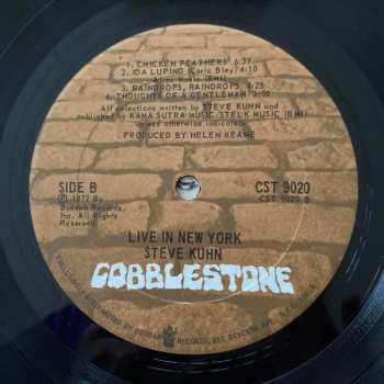 LP Steve Kuhn: Steve Kuhn Live In New York