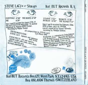 2CD Steve Lacy: Stamps