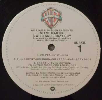 LP Steve Martin: A Wild And Crazy Guy