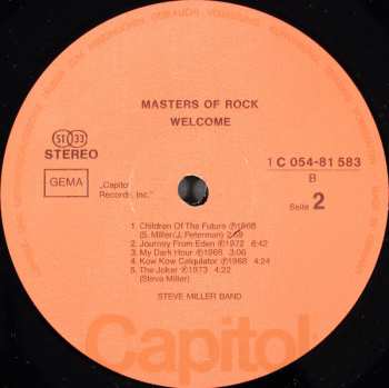 LP Steve Miller Band: Masters Of Rock