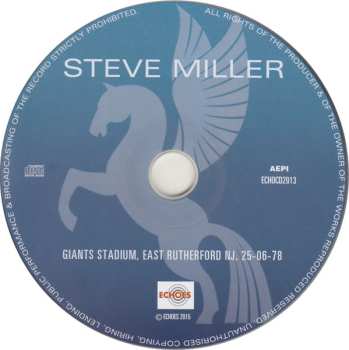 CD Steve Miller Band: Giants Stadium, East Rutherford NJ, 25-06-78