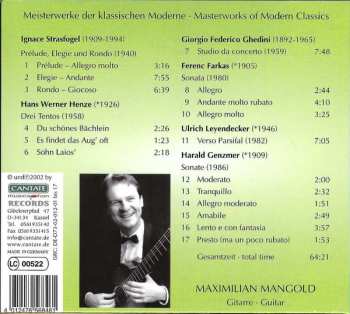 CD Giorgio Federico Ghedini: Meisterwerke Der Klassischen Moderne / Masterworks Of Modern Classics